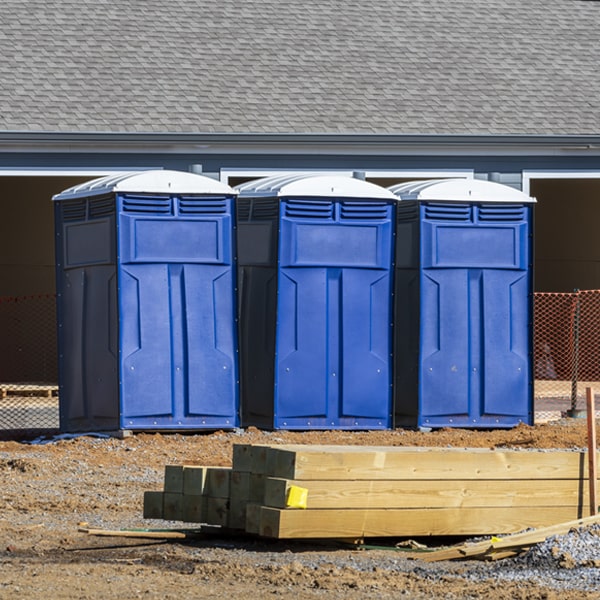 how can i report damages or issues with the portable toilets during my rental period in Odessa NY